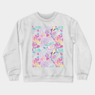 pink paris pattern Crewneck Sweatshirt